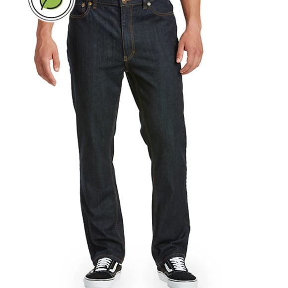 NWT True Nation Dark Rinse Eco Athletic-Fit Stretch Jeans, 52x34 - Picture 2 of 2